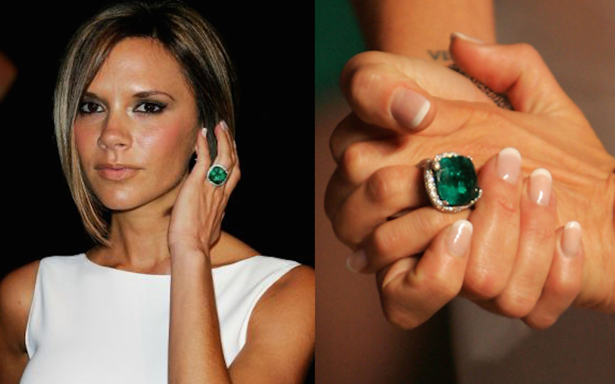 Celebrities with black hot sale diamond engagement rings