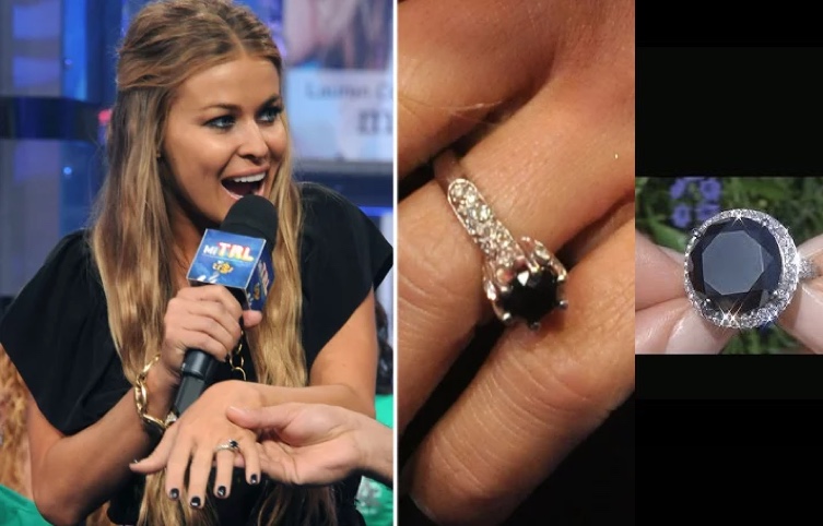 Celebrities with black on sale diamond engagement rings