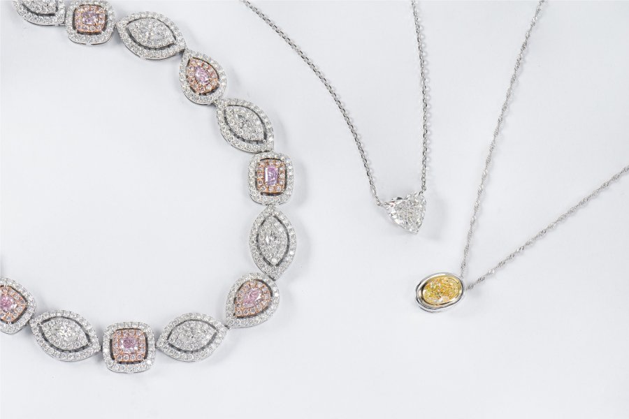 Stunning diamond necklaces