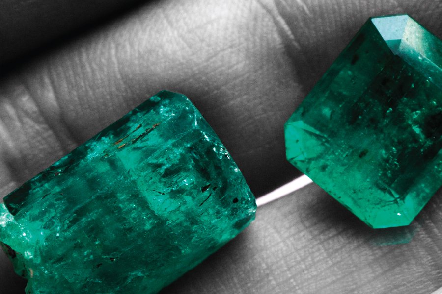 Stunning emeralds