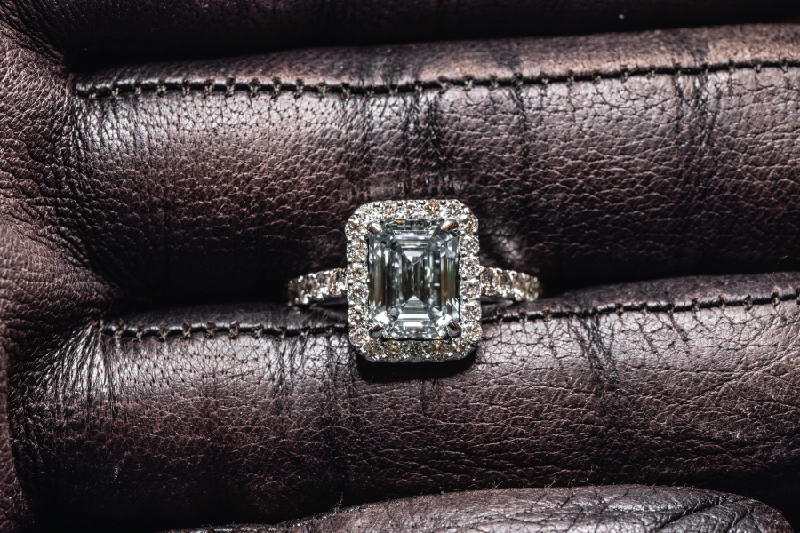 1.25 Carat Lab Grown Emerald Cut Solitaire Diamond Engagement Ring – Benz &  Co Diamonds