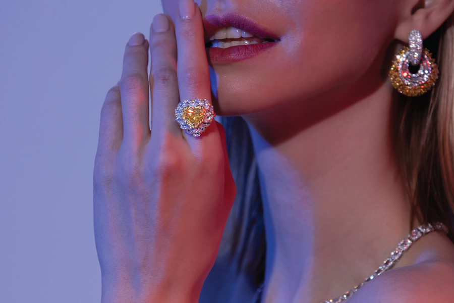 yellow diamond ring