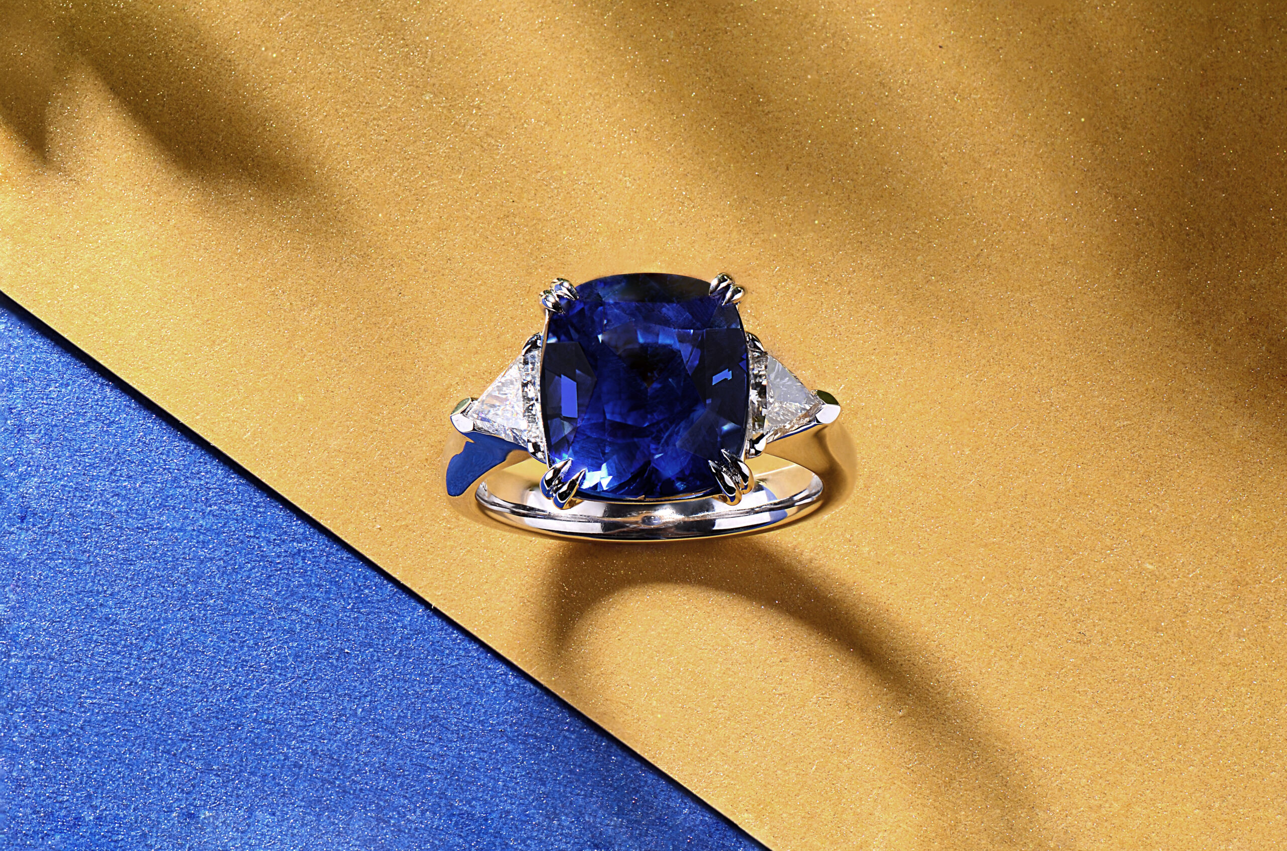 Fake blue hot sale sapphire ring