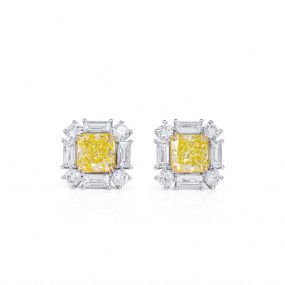 radian cut diamond earrings