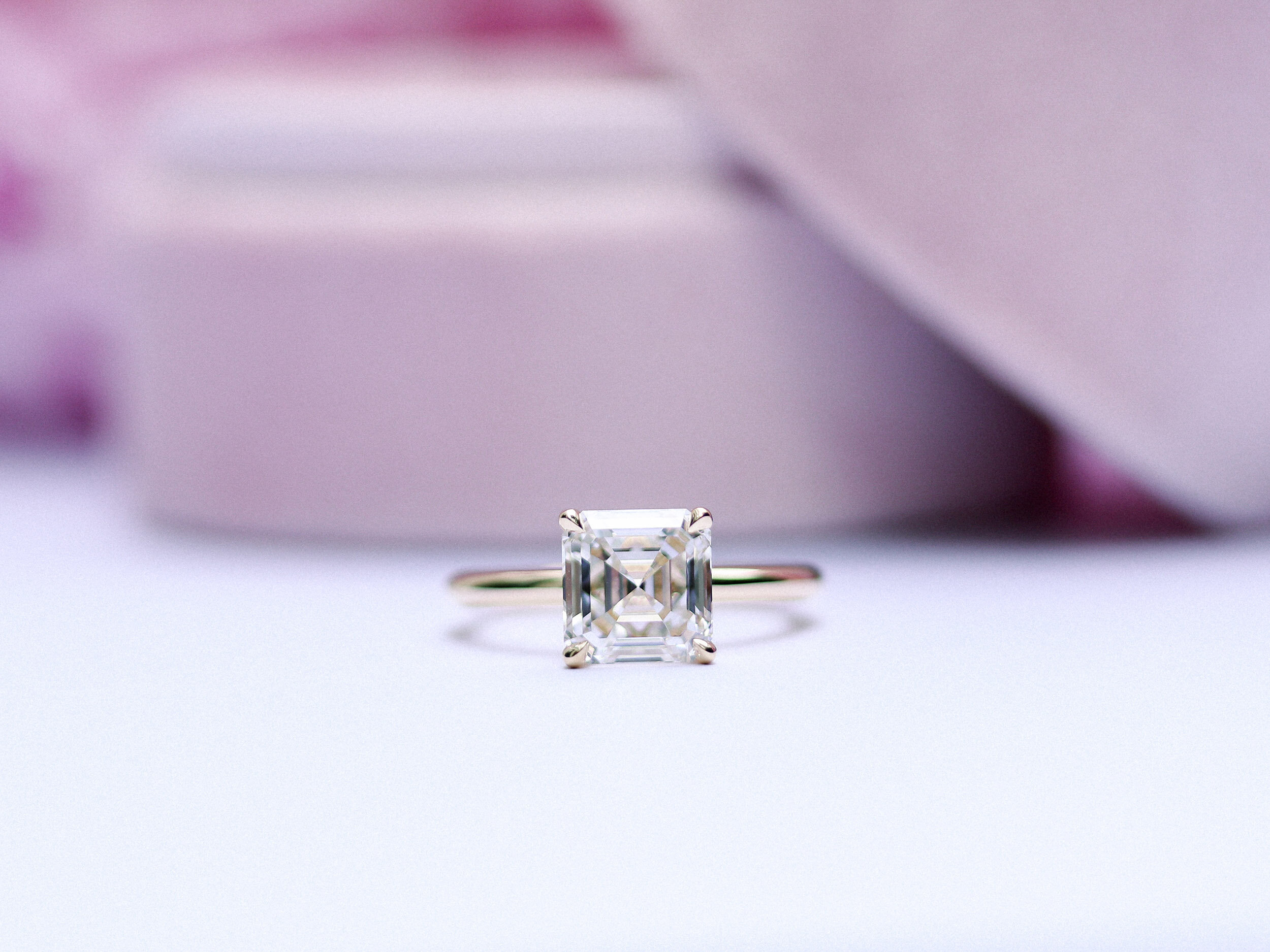 Asscher hot sale cut engagement