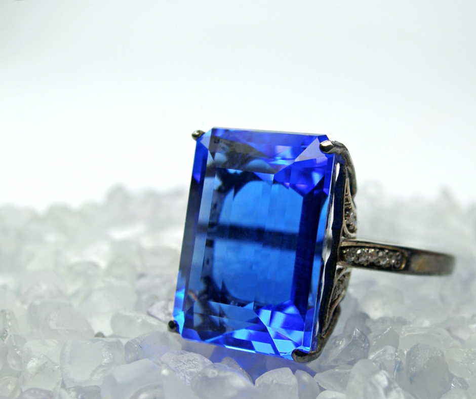 Square Sapphire Ring