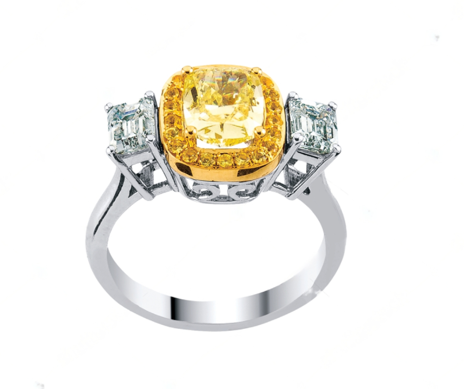 Yellow Canary Diamond Engagement Ring